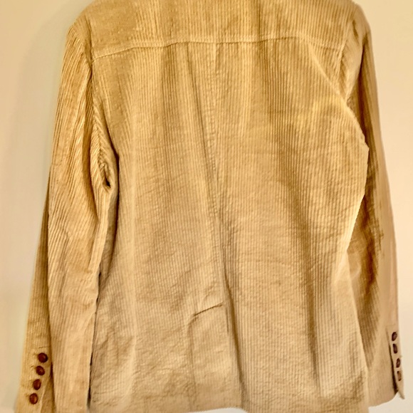 BDG Urban Outfitters Tan Bubble Corduroy Blazer with brown scored button - Picture 3 of 7